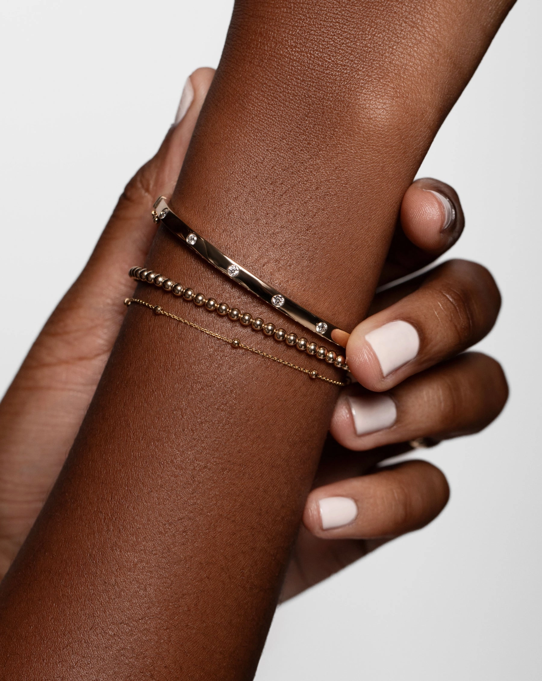 Inlay Diamond Bangle