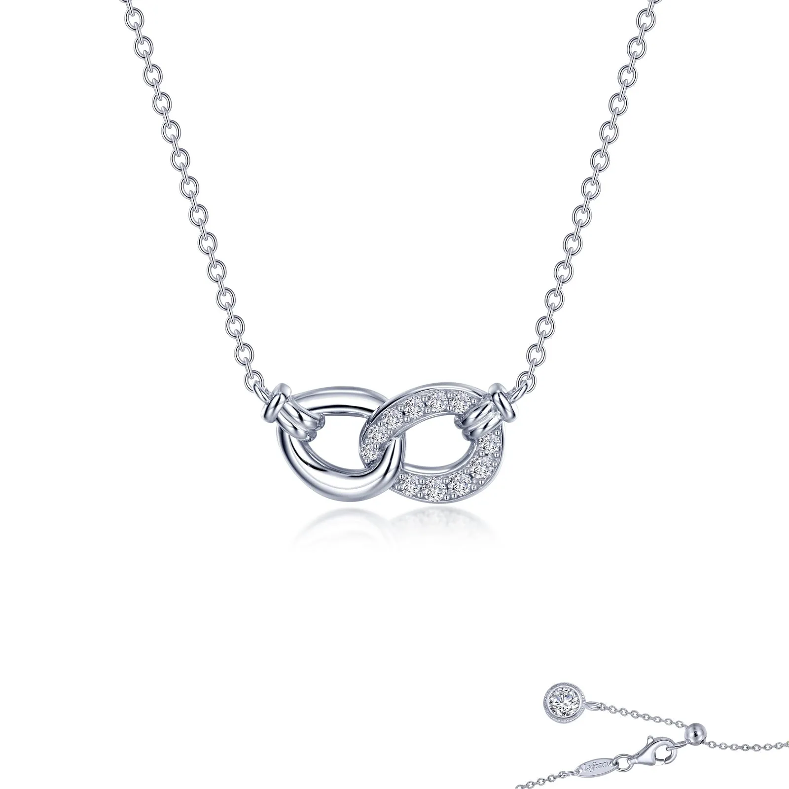 Interlocking Circles Necklace N0271CLP20