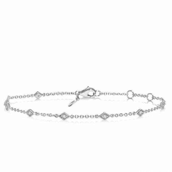 Kite Diamond Station Chain Bracelet
