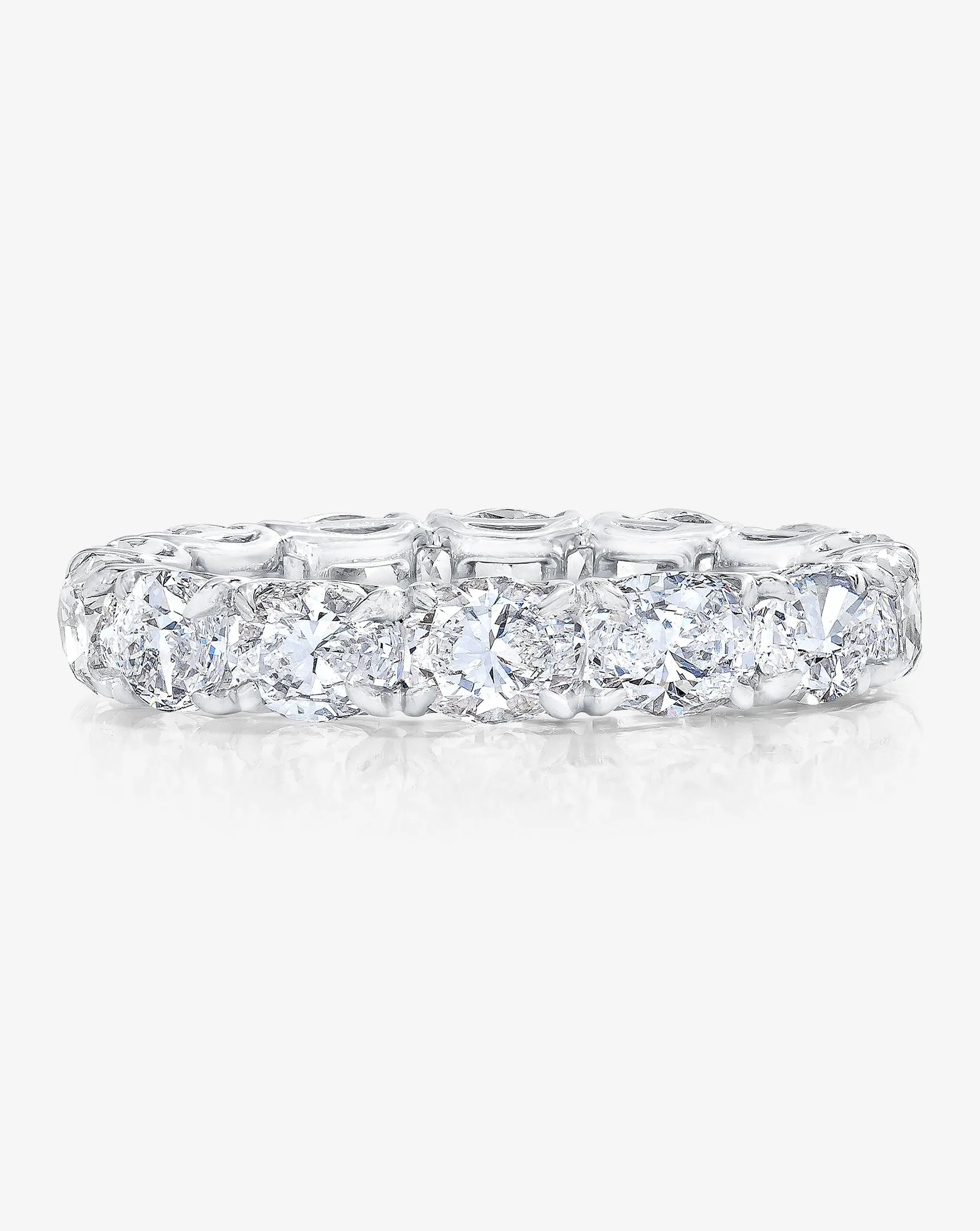 Lab Diamond Sideways Oval Eternity Band