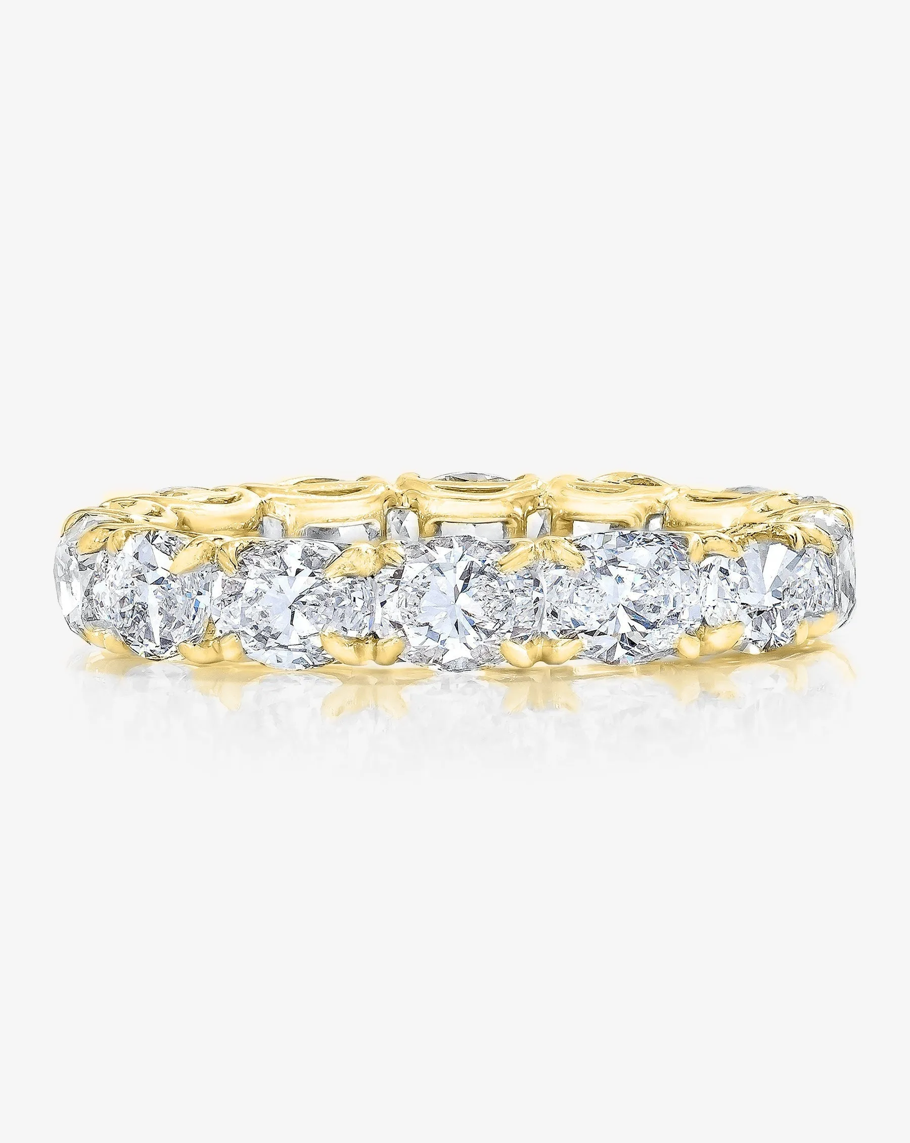 Lab Diamond Sideways Oval Eternity Band