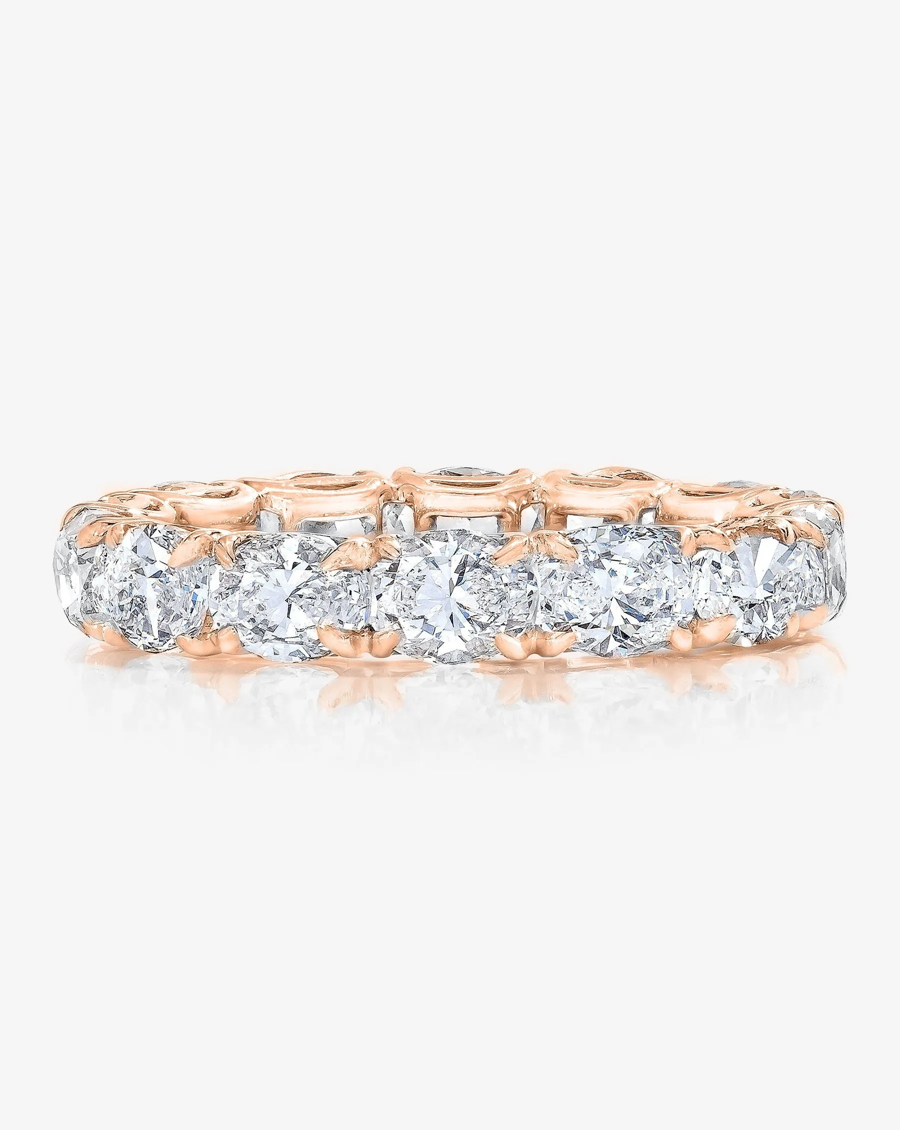 Lab Diamond Sideways Oval Eternity Band