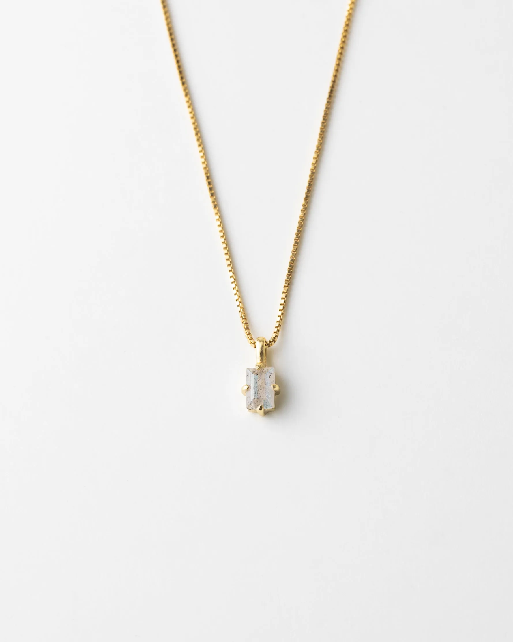 Labradorite Grand Baguette Necklace