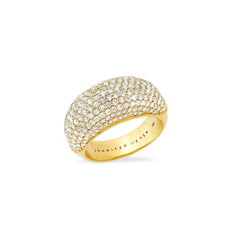 Large Diamond Dome Ring