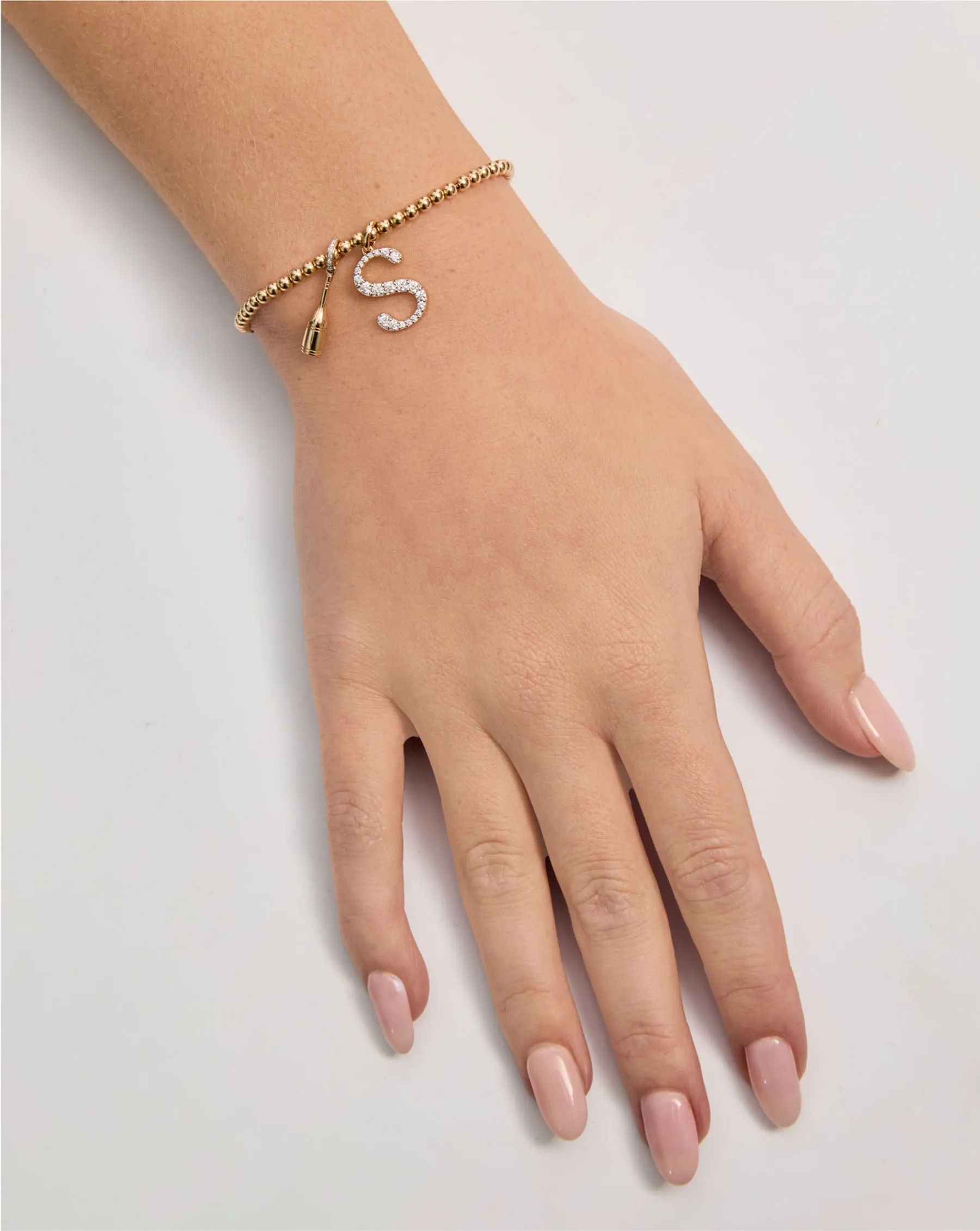 Large Diamond Initial Pendant