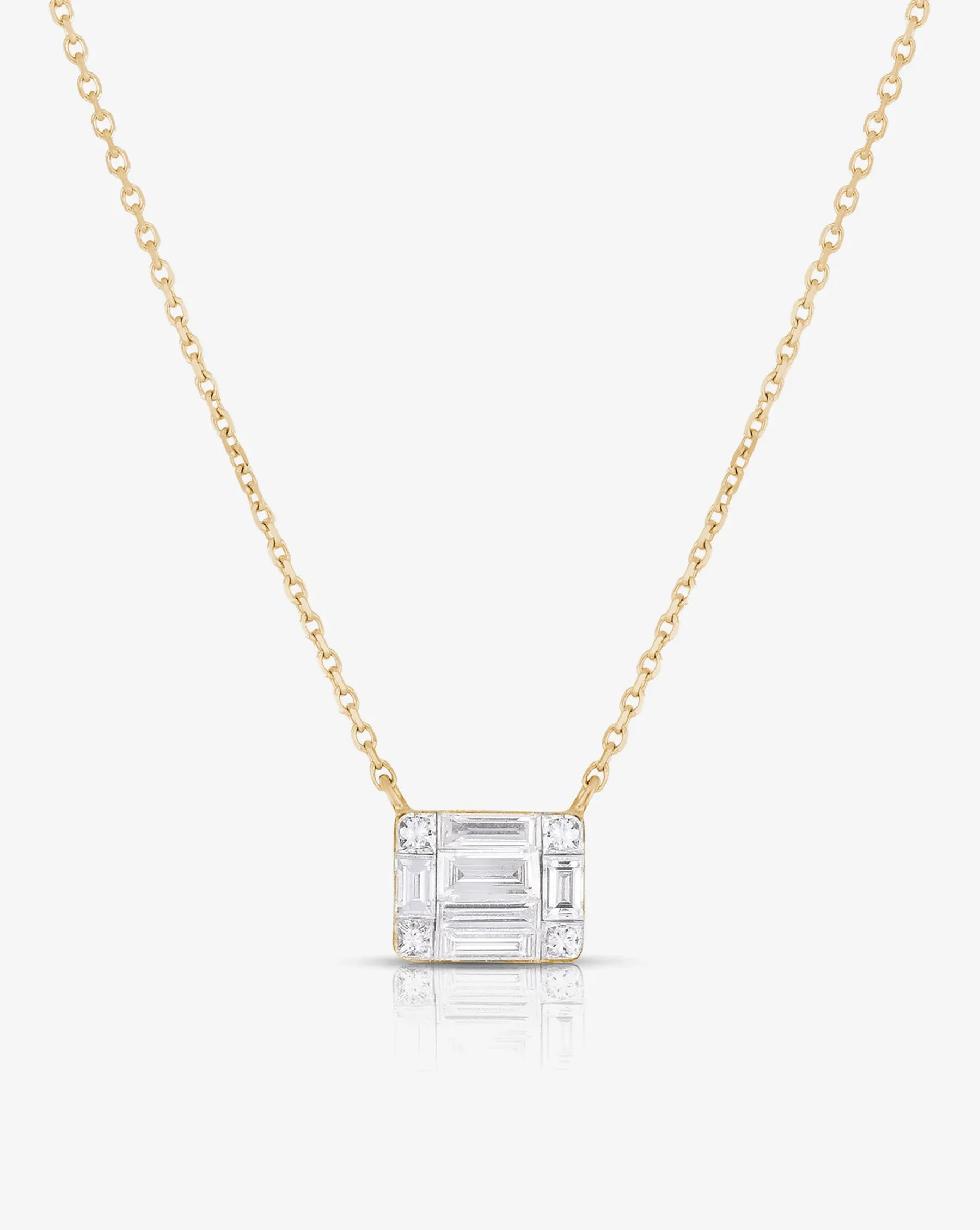 Large Emerald Illusion Necklace
