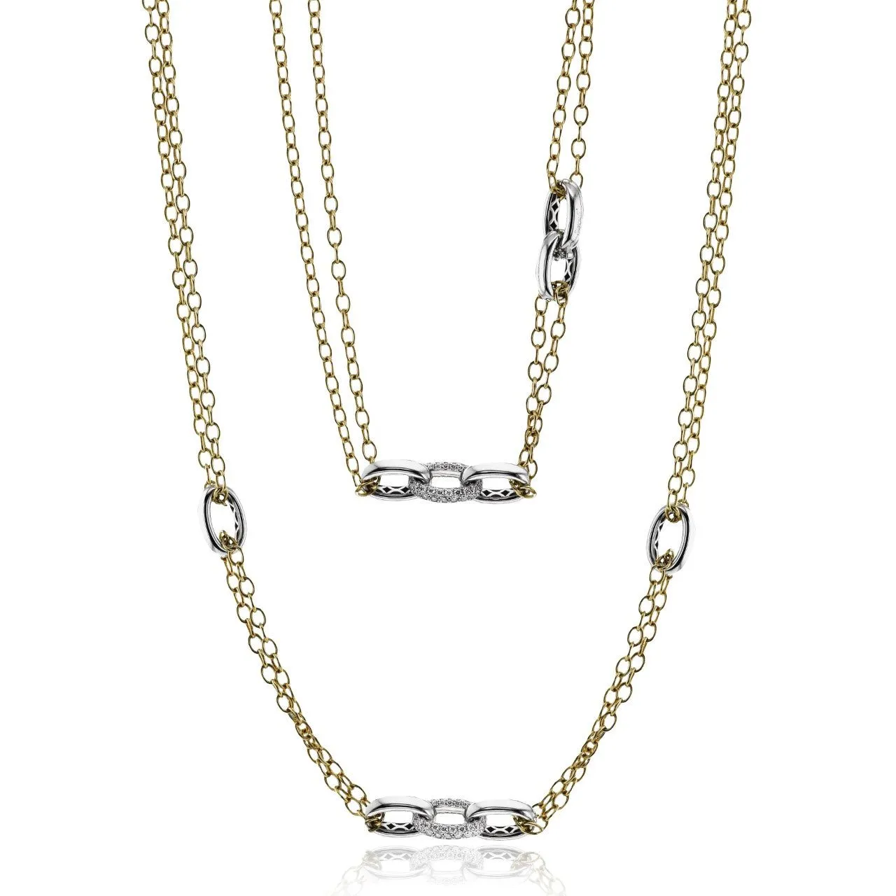 Lariat Necklace in 18K Gold with Diamonds LP4828 ROSE 18K X ROSE