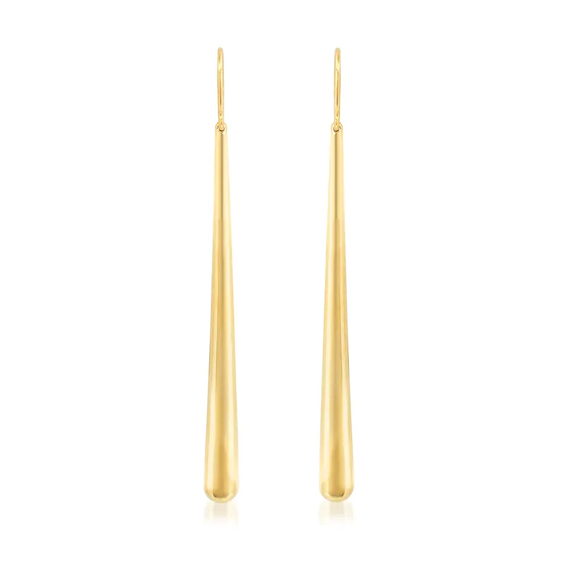 Long Dome Drop Earrings