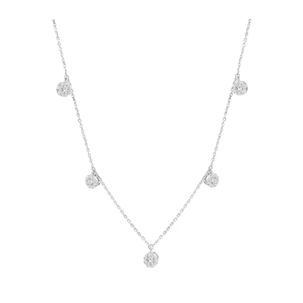 Lovebright Diamond Station Necklace