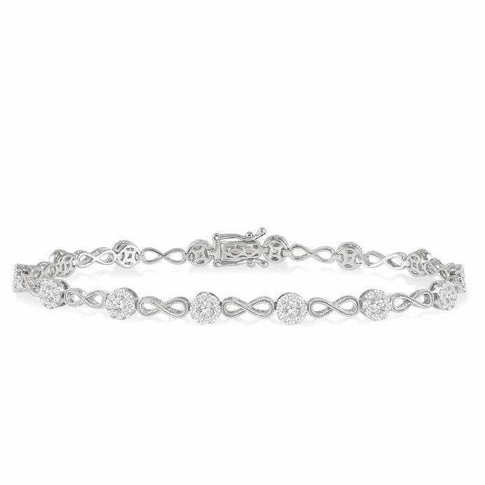 Lovebright Diamond Infinity Link Bracelet
