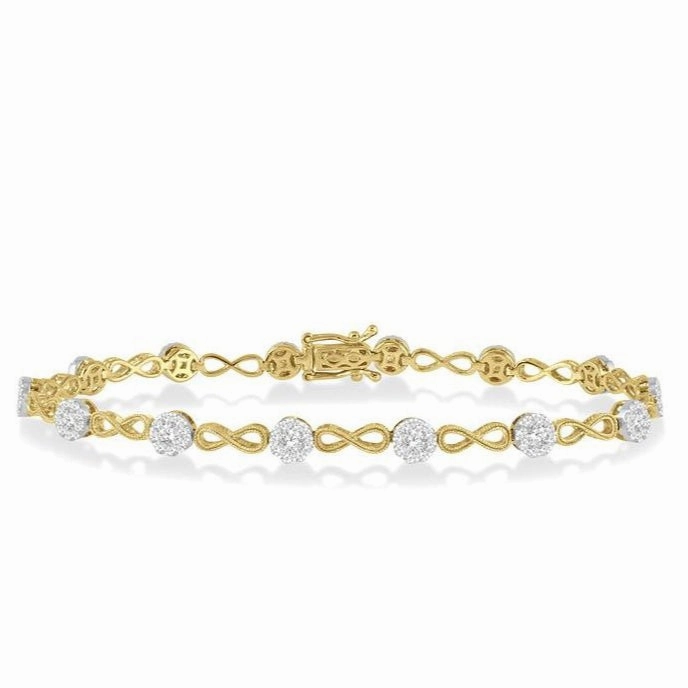 Lovebright Diamond Infinity Link Bracelet
