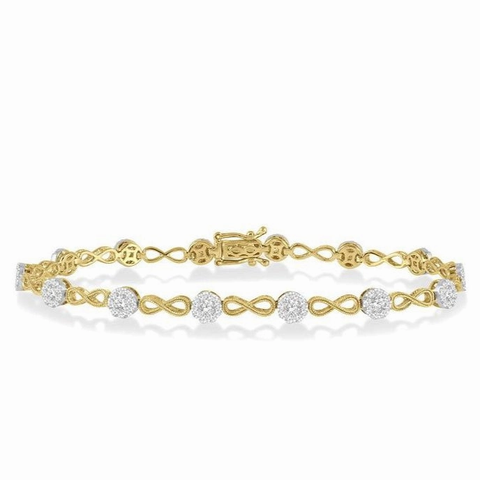 Lovebright Diamond Infinity Link Bracelet