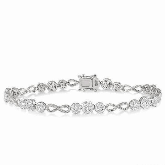 Lovebright Diamond Infinity Link Bracelet