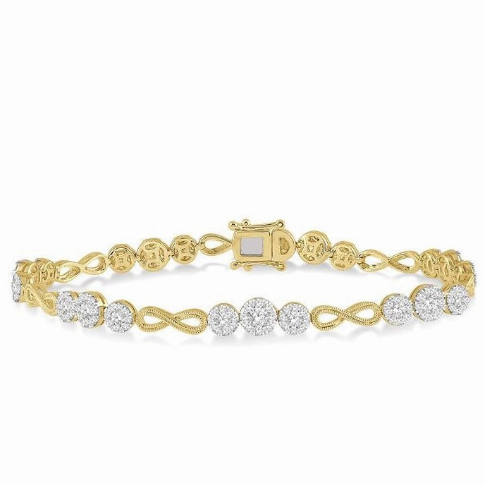Lovebright Diamond Infinity Link Bracelet