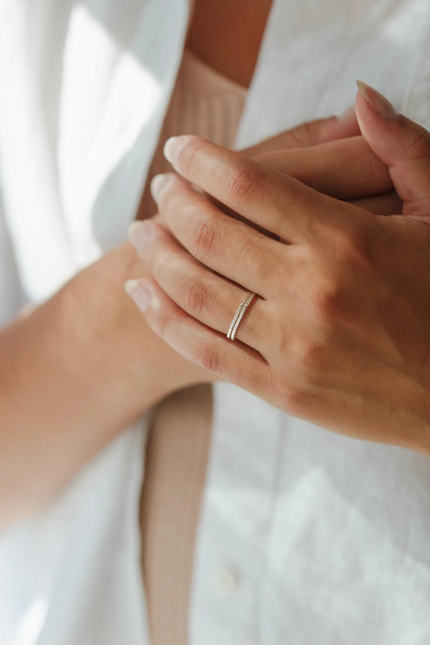 Lunar Glow Stacking Ring