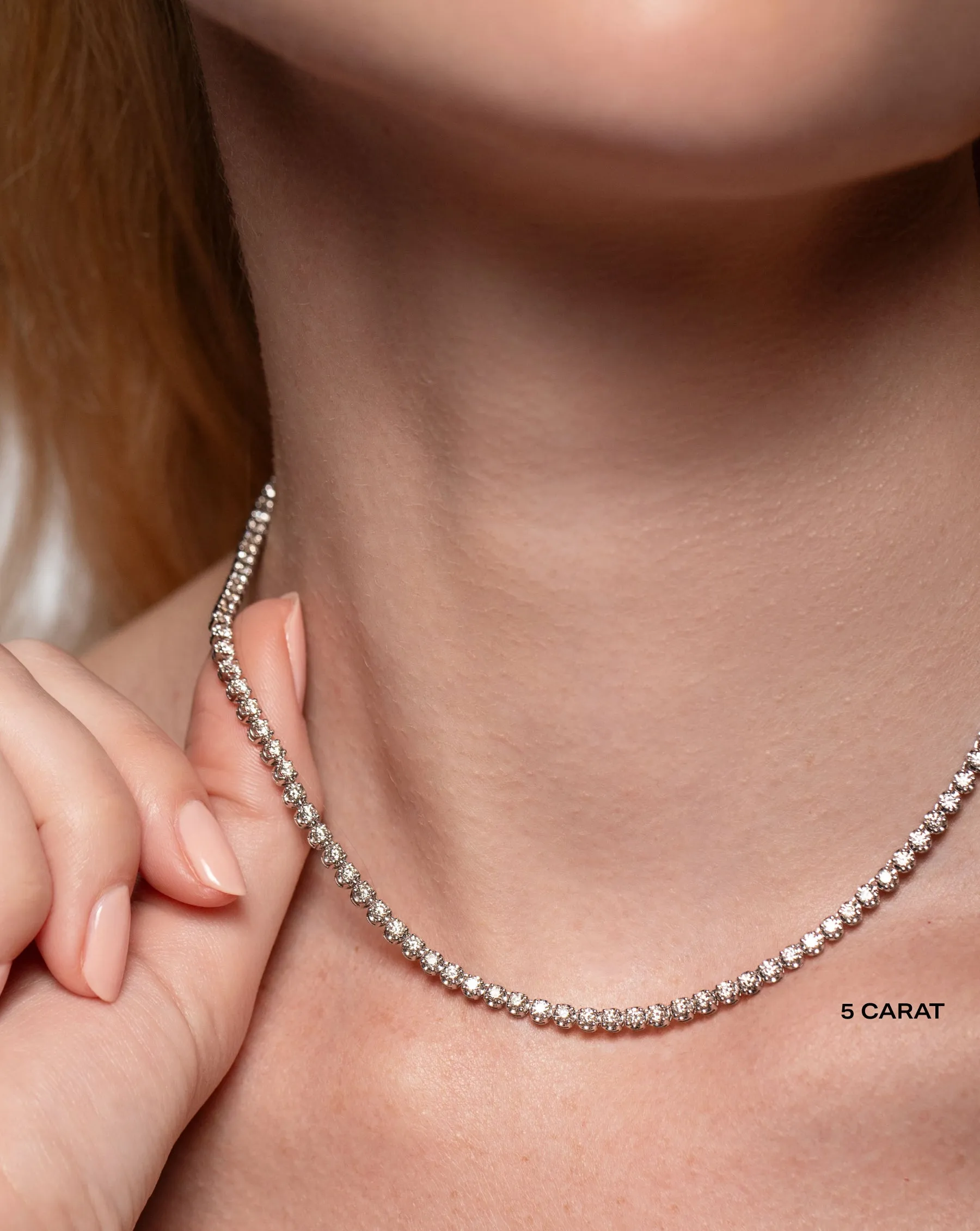 Luxe Diamond Tennis Necklace