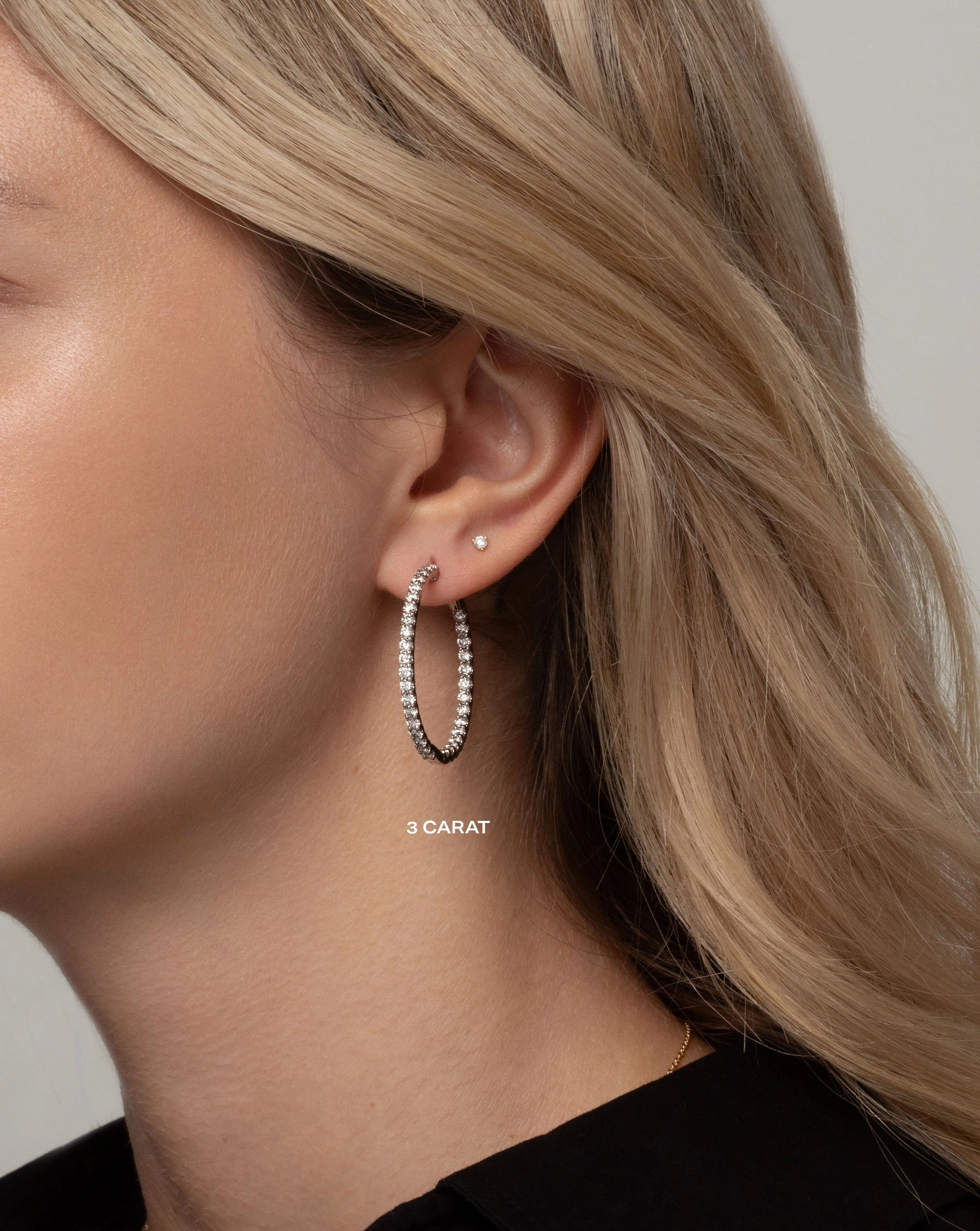 Luxe Lab Diamond Hoops