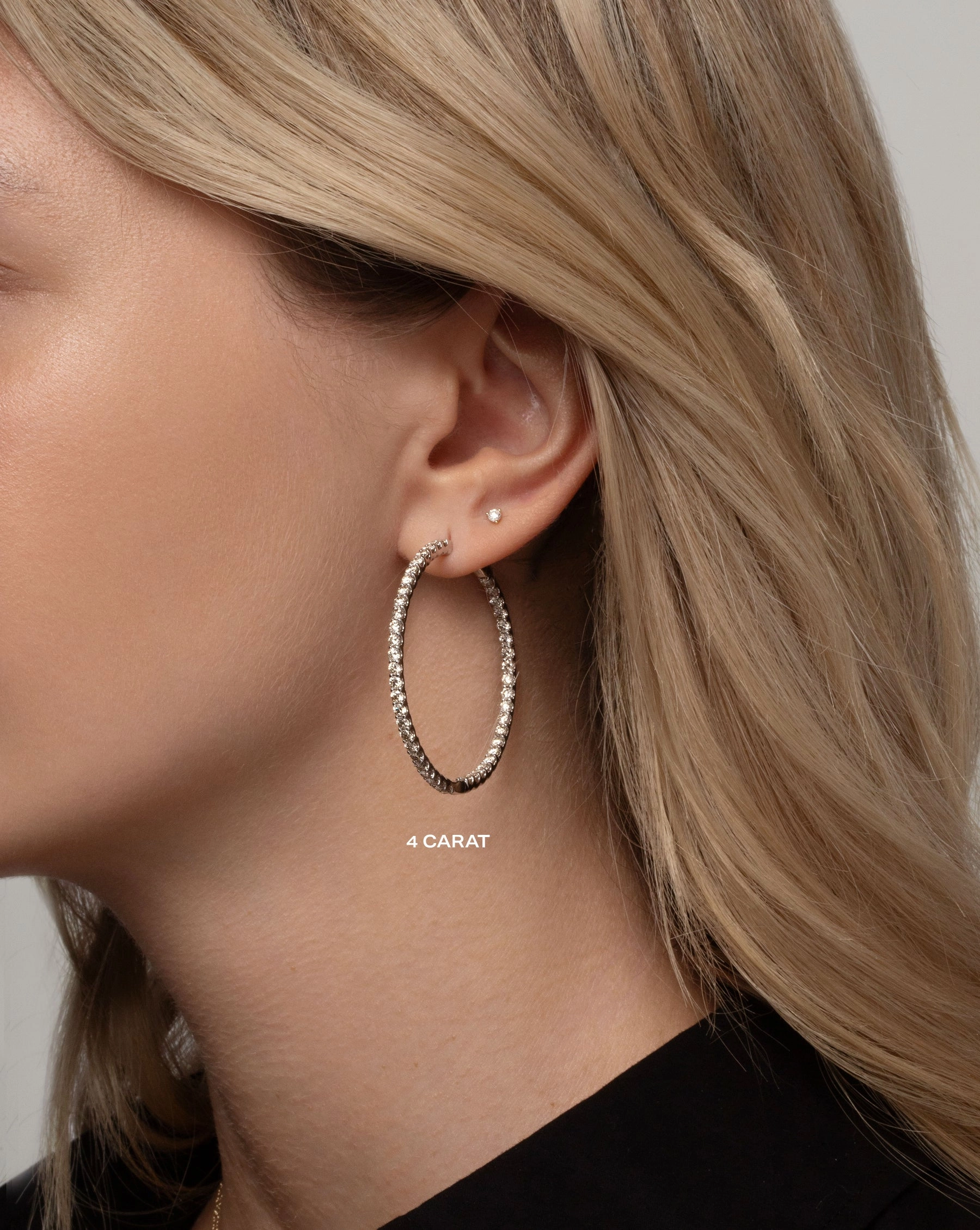 Luxe Lab Diamond Hoops