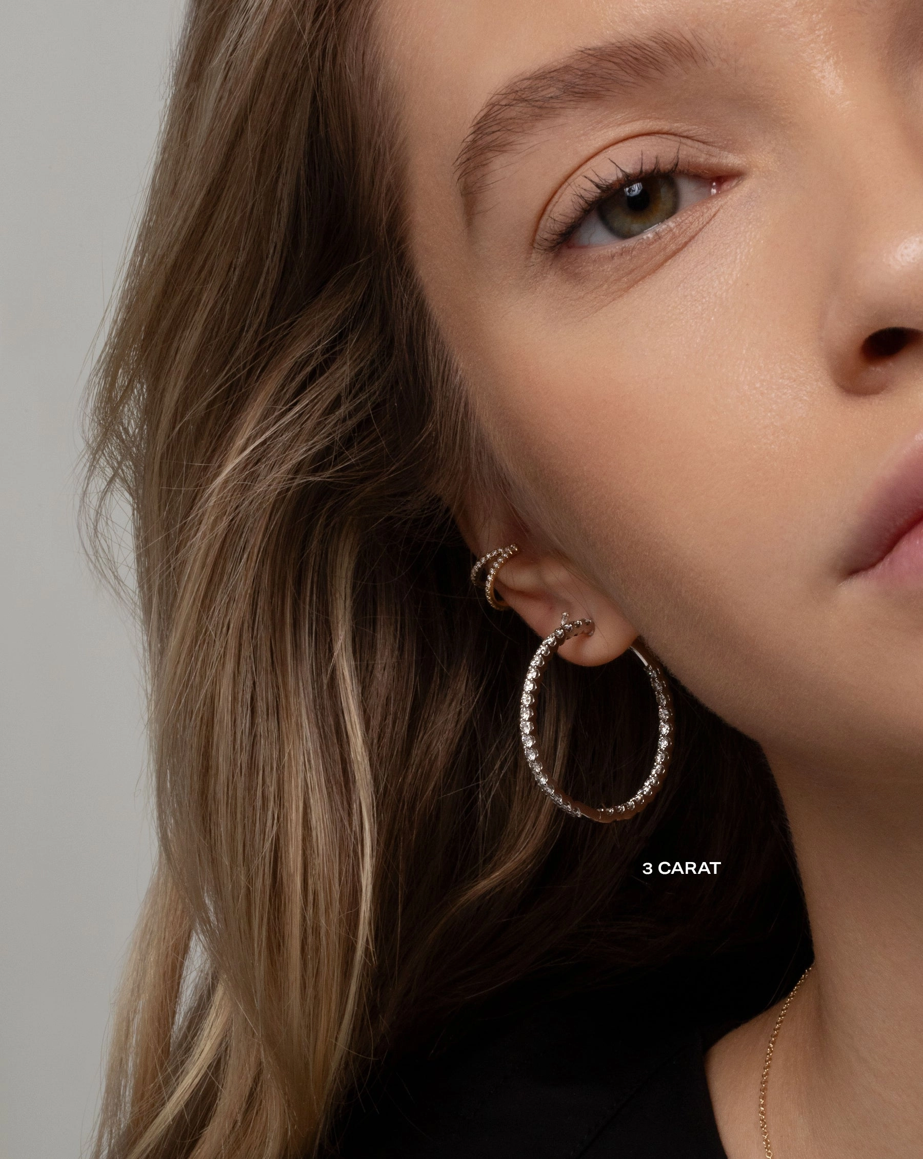 Luxe Lab Diamond Hoops