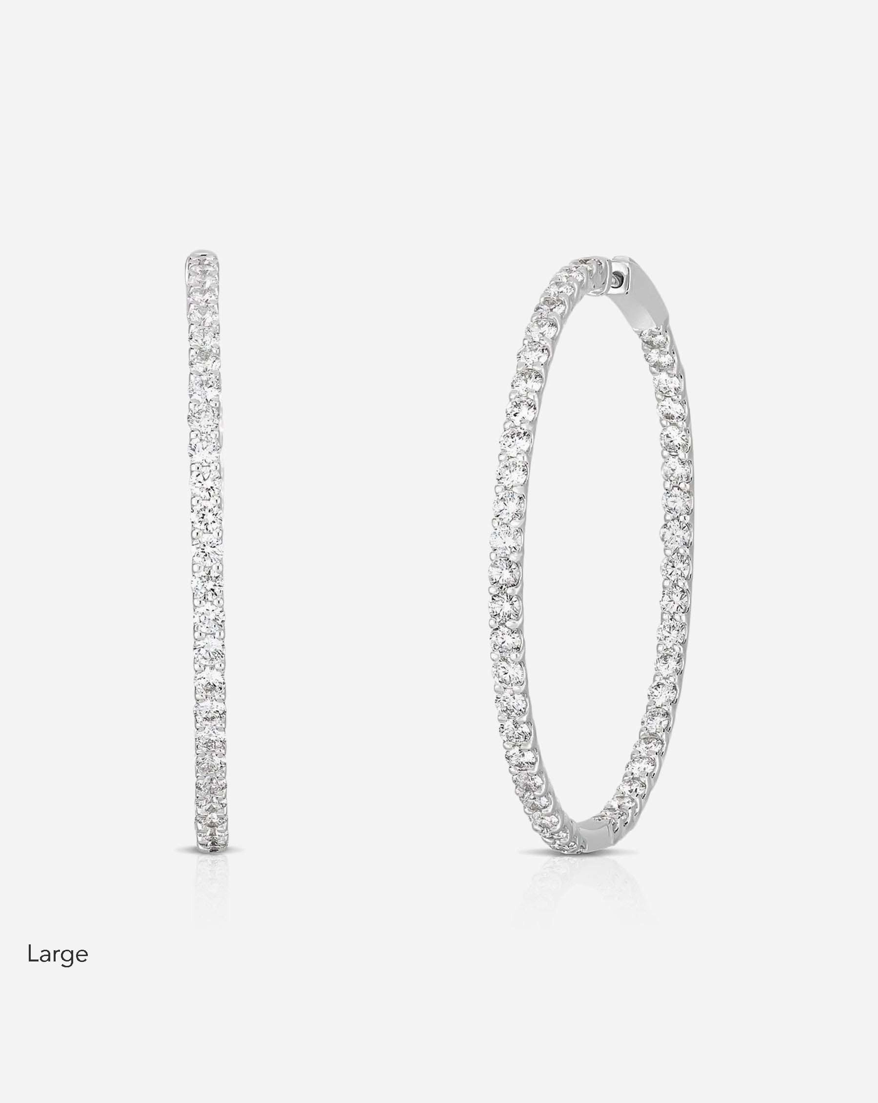 Luxe Lab Diamond Hoops