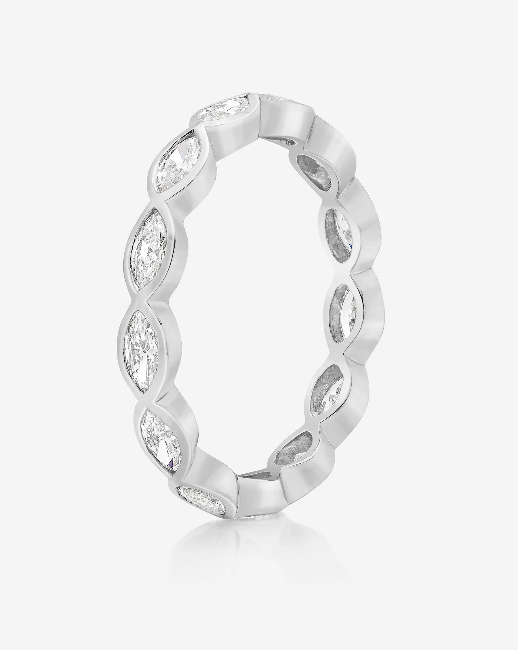 Marquise Bezel Eternity Band