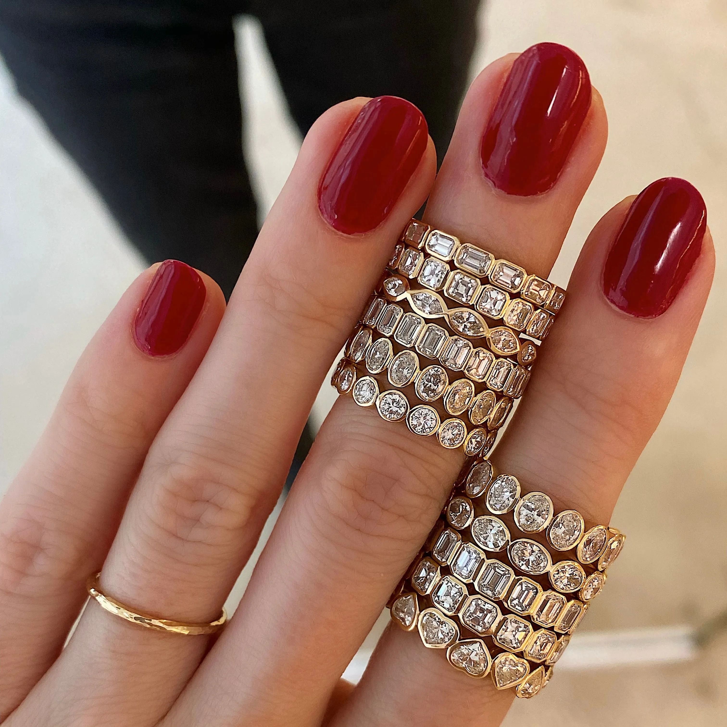 Marquise Bezel Eternity Band
