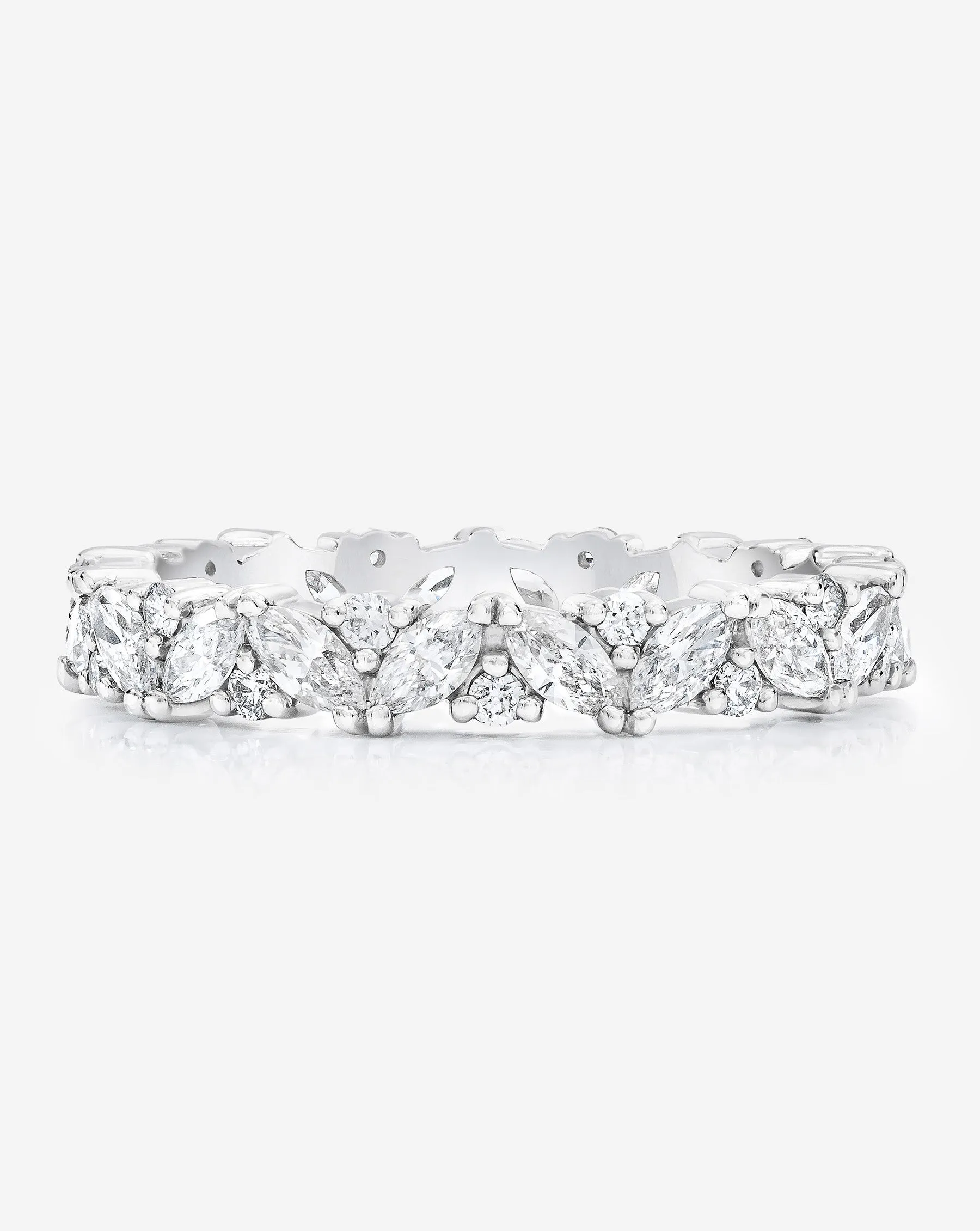 Marquise Cluster Eternity Band