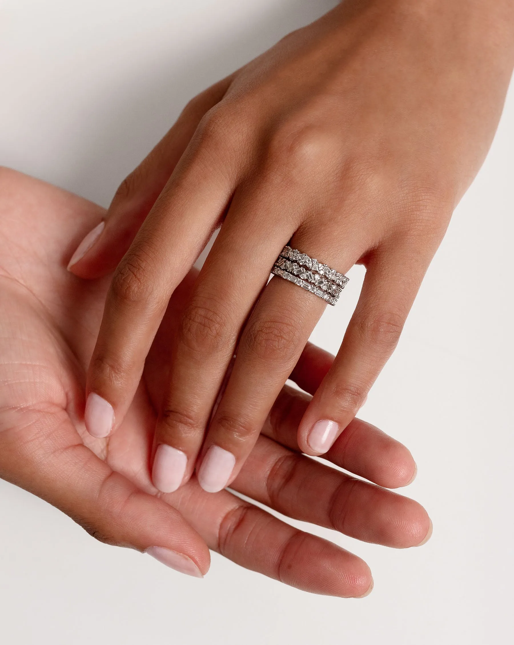Marquise Cluster Eternity Band