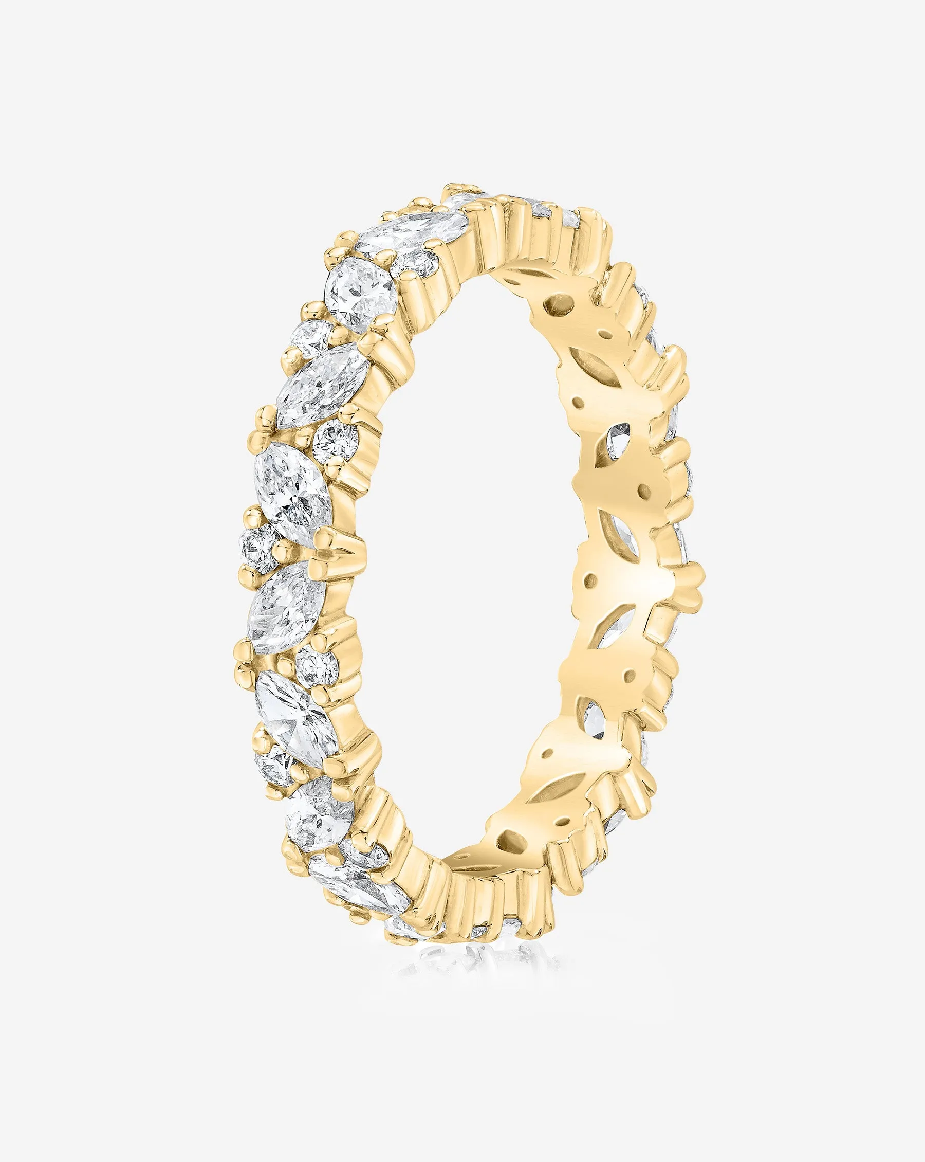 Marquise Cluster Eternity Band