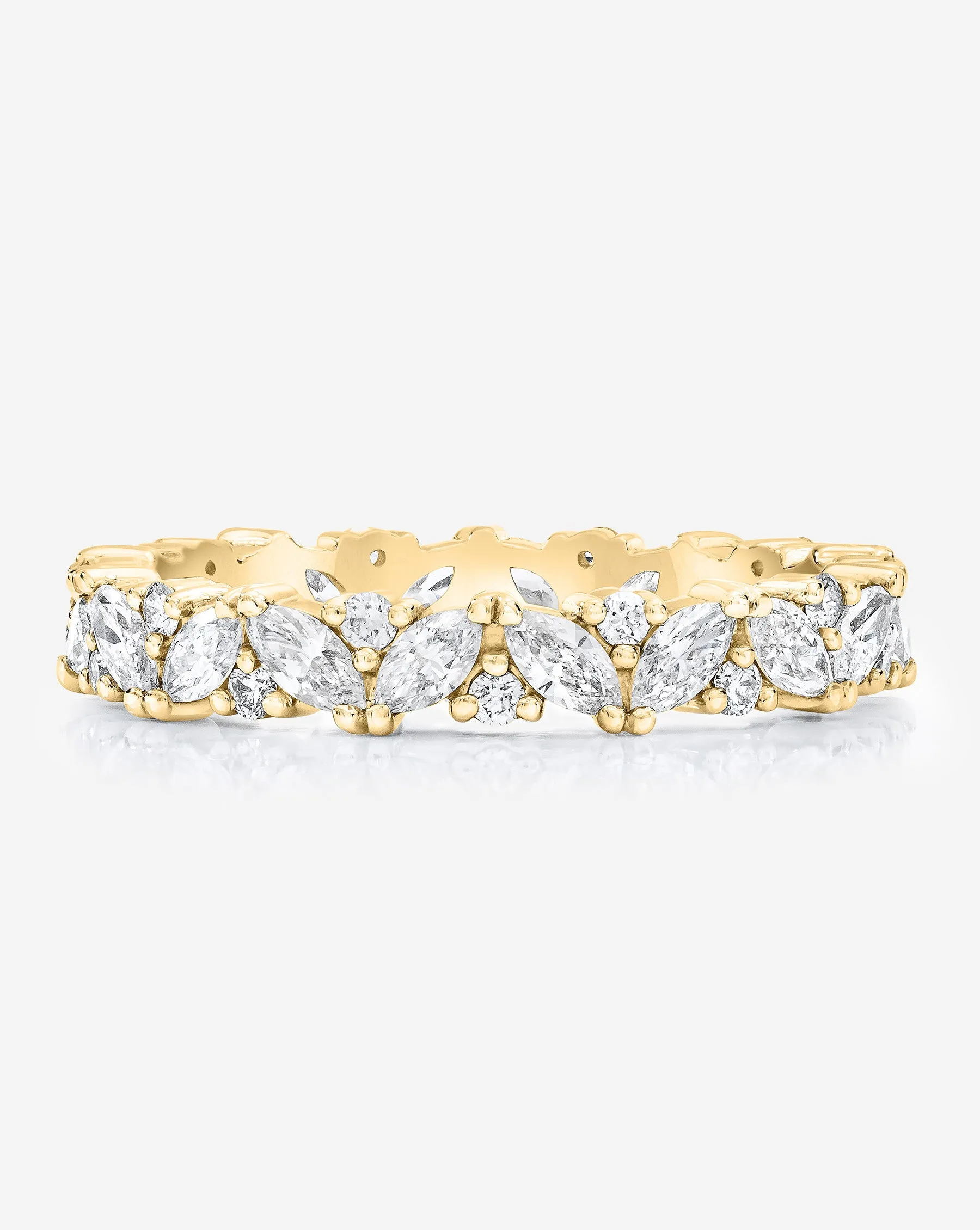Marquise Cluster Eternity Band