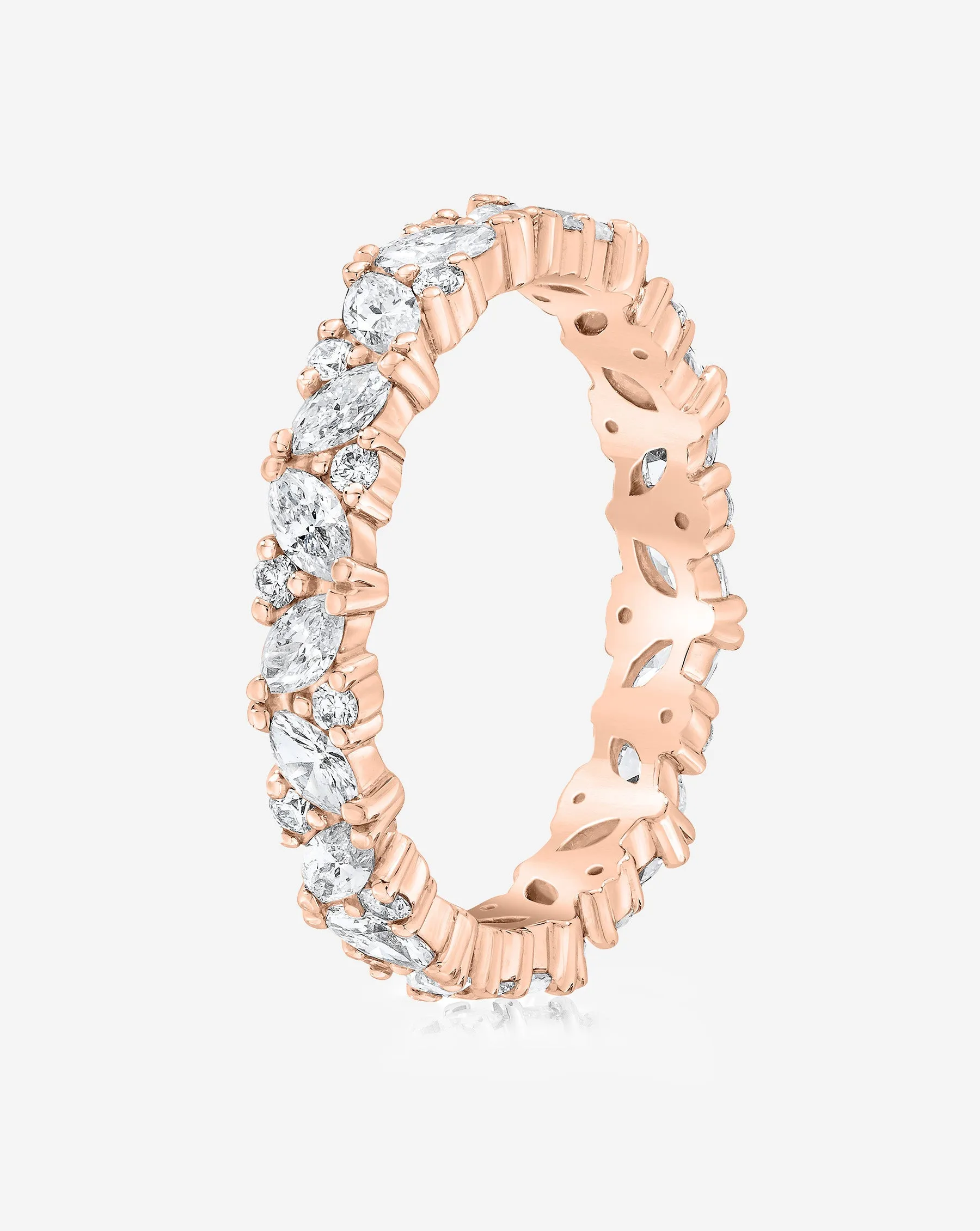 Marquise Cluster Eternity Band