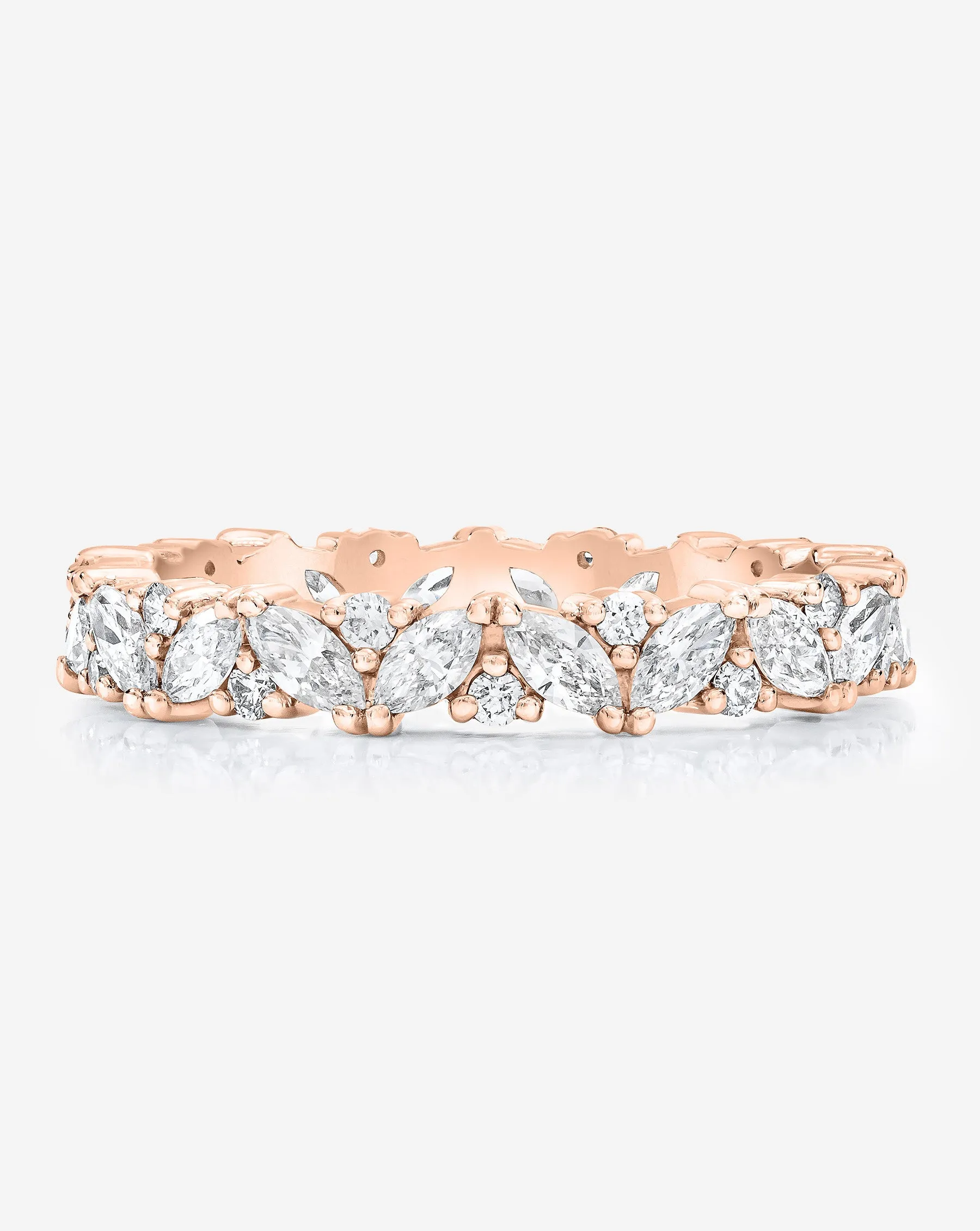 Marquise Cluster Eternity Band