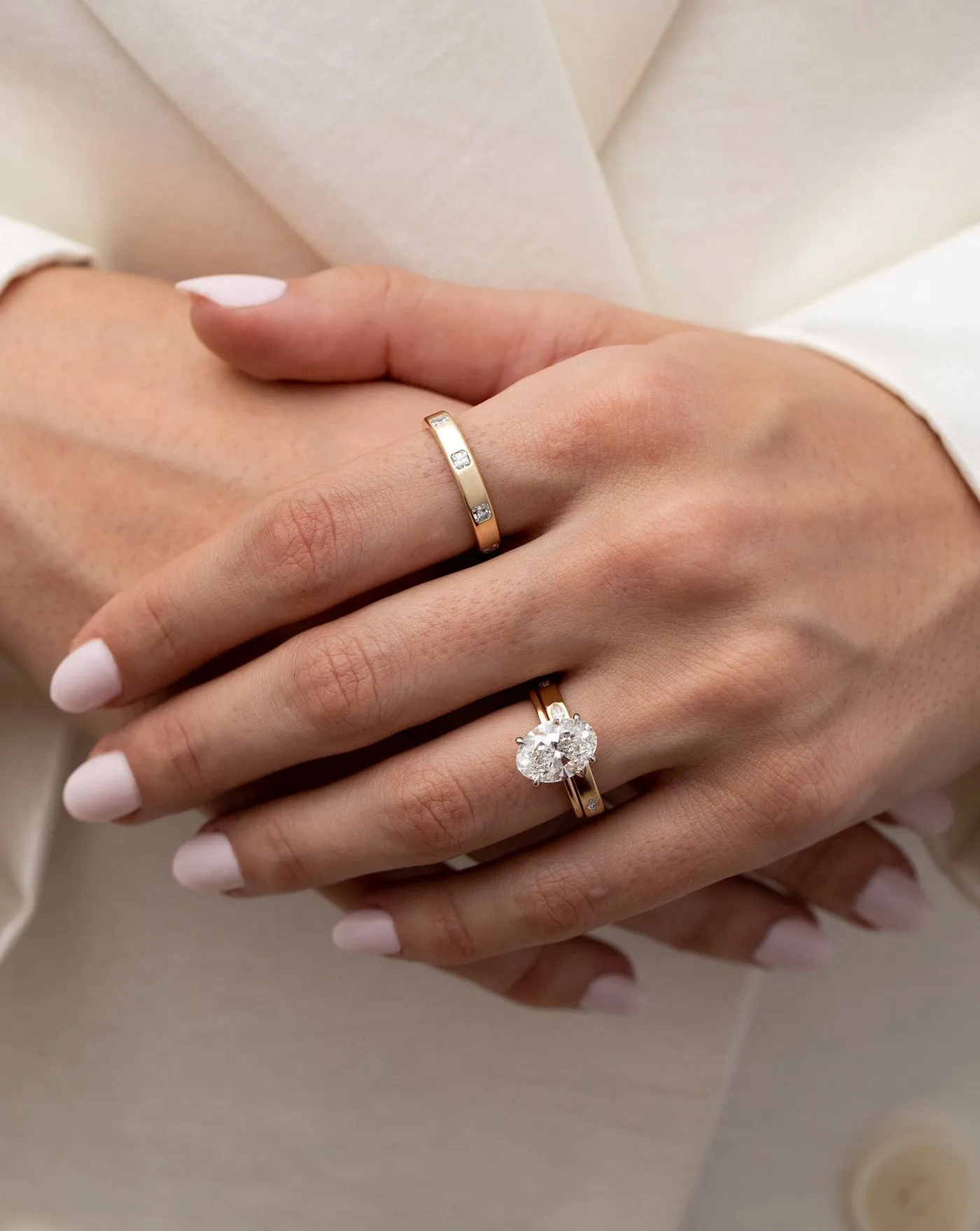 Marquise Luxe Inlay Eternity Band