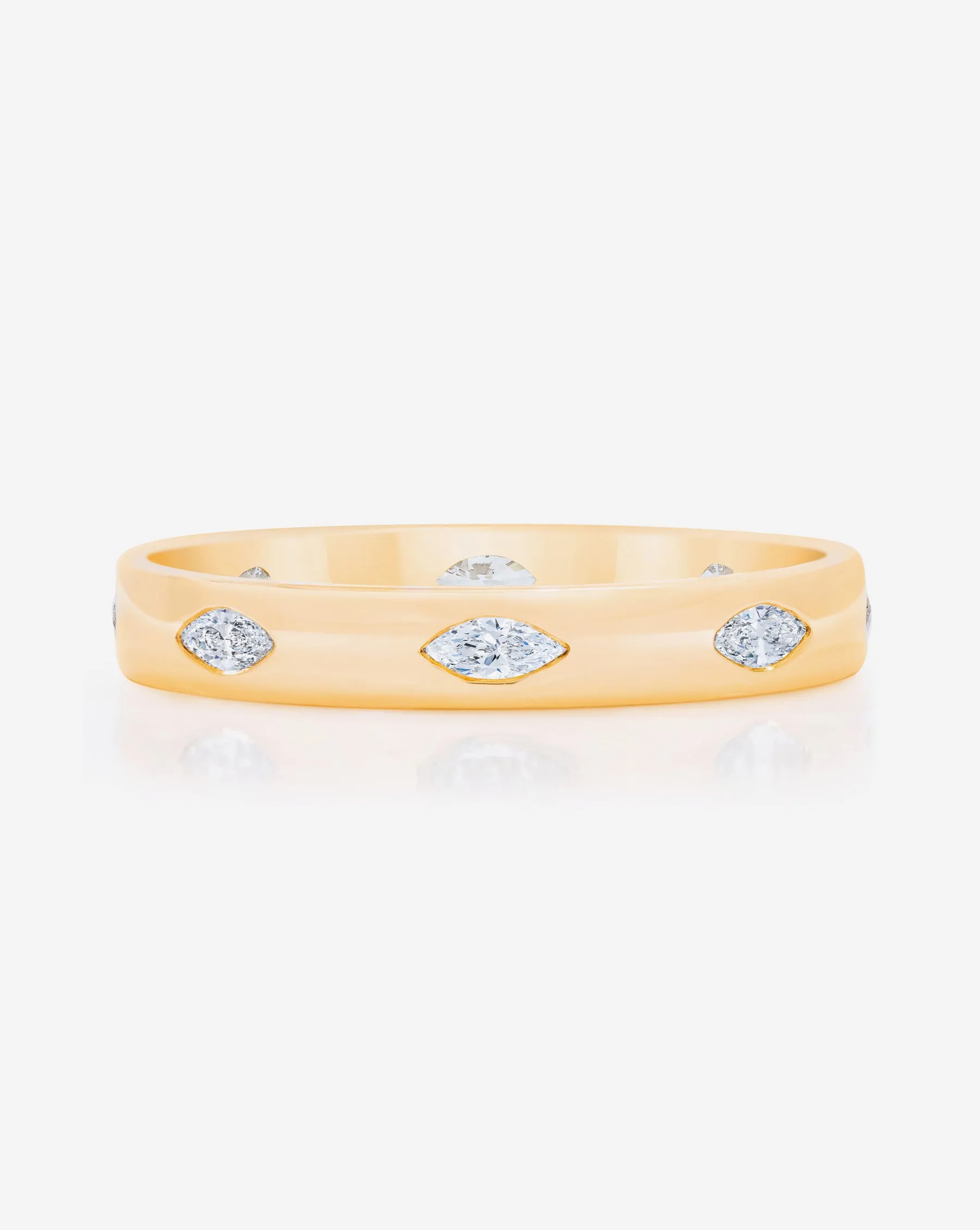 Marquise Luxe Inlay Eternity Band
