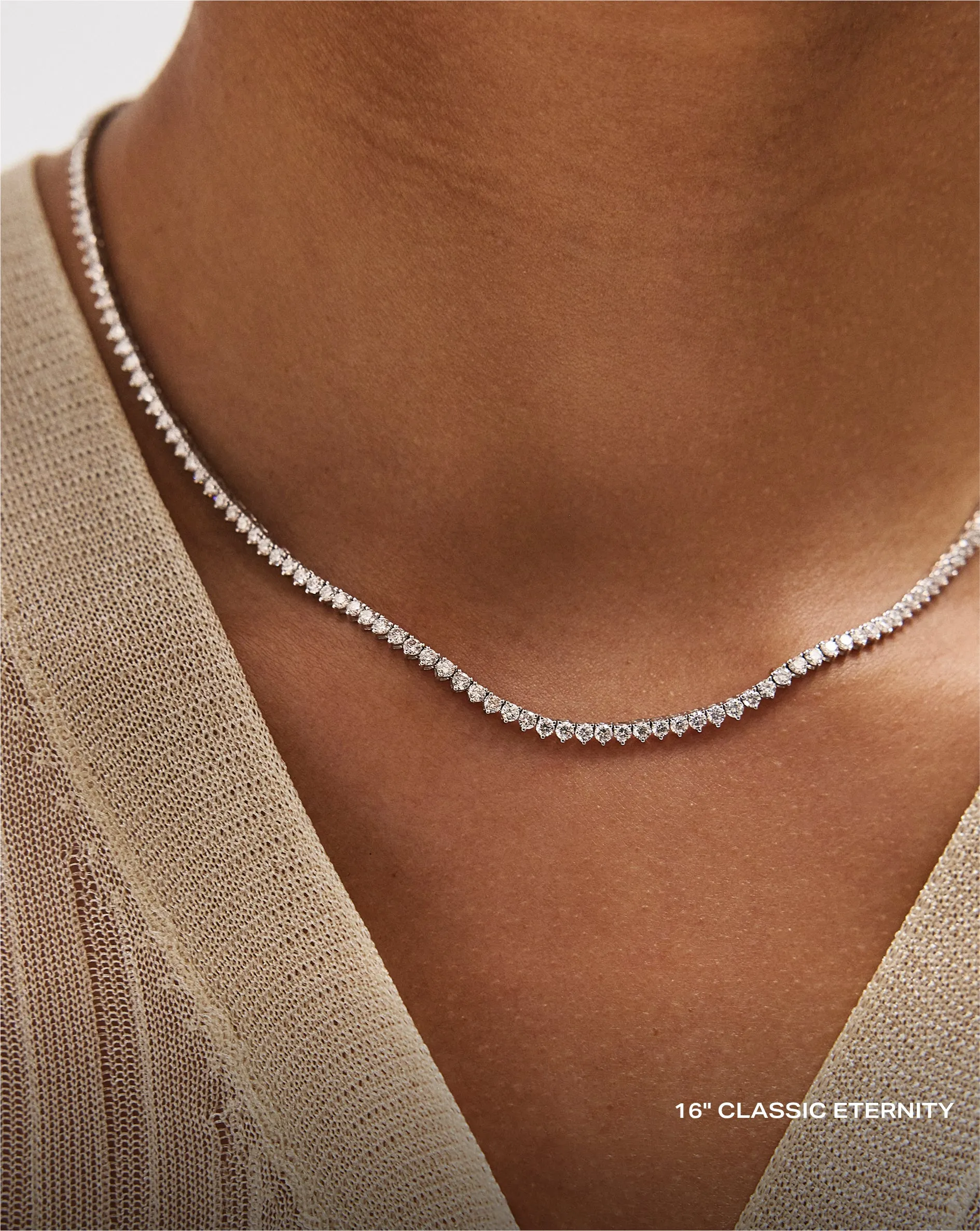 Martini Diamond Tennis Necklace