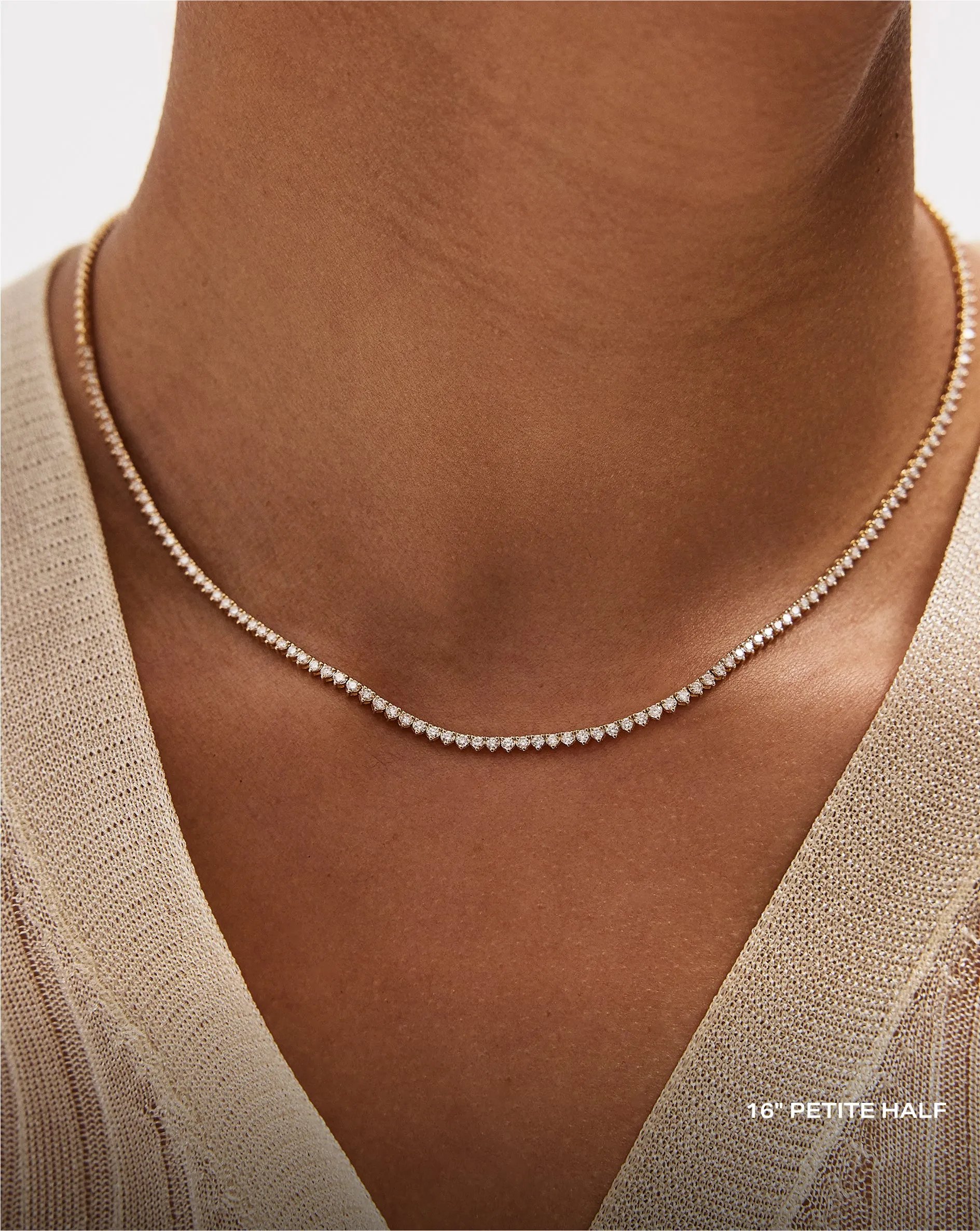 Martini Diamond Tennis Necklace