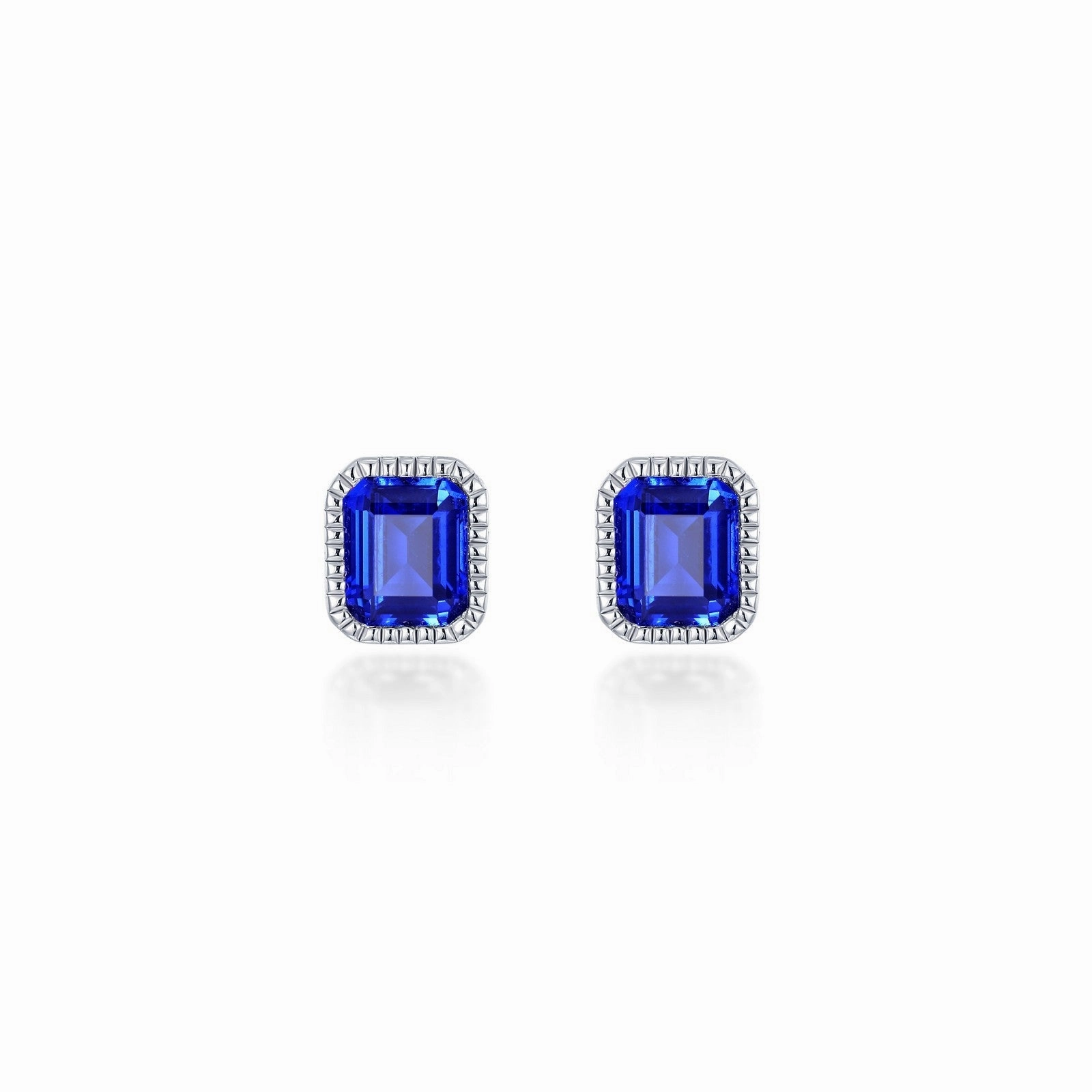May Birthstone Solitaire Stud Earrings BE008EMP00