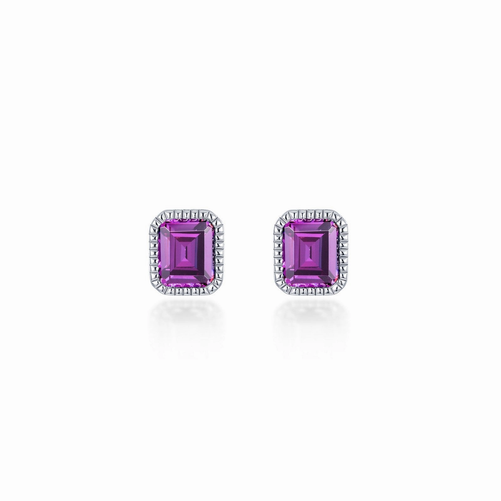 May Birthstone Solitaire Stud Earrings BE008EMP00