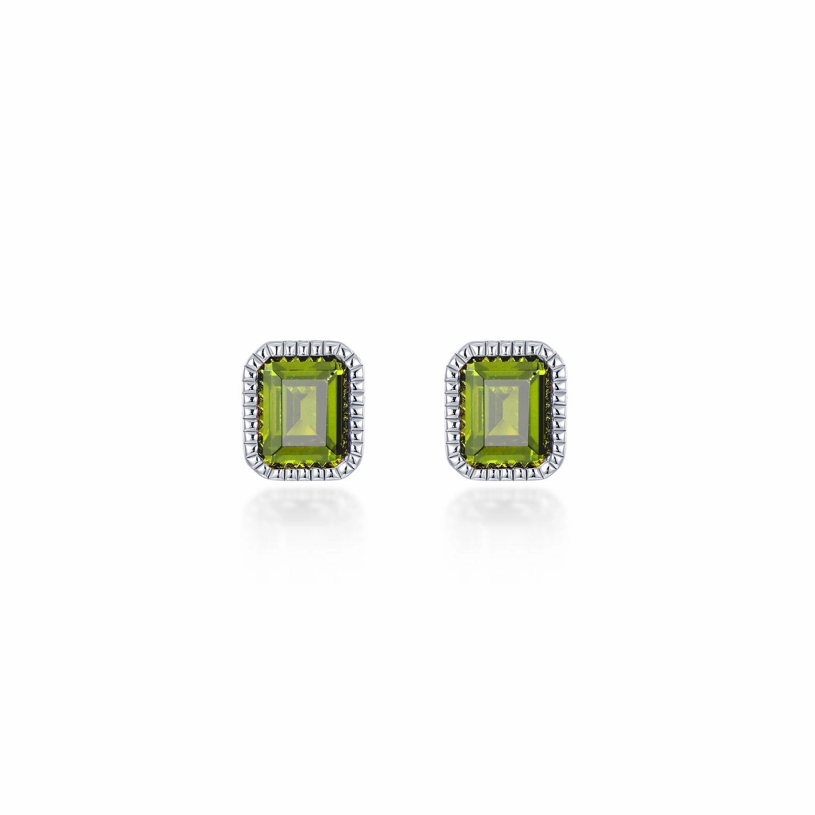 May Birthstone Solitaire Stud Earrings BE008EMP00