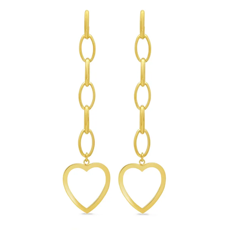 Medium Edith With Open Heart Accent Studs