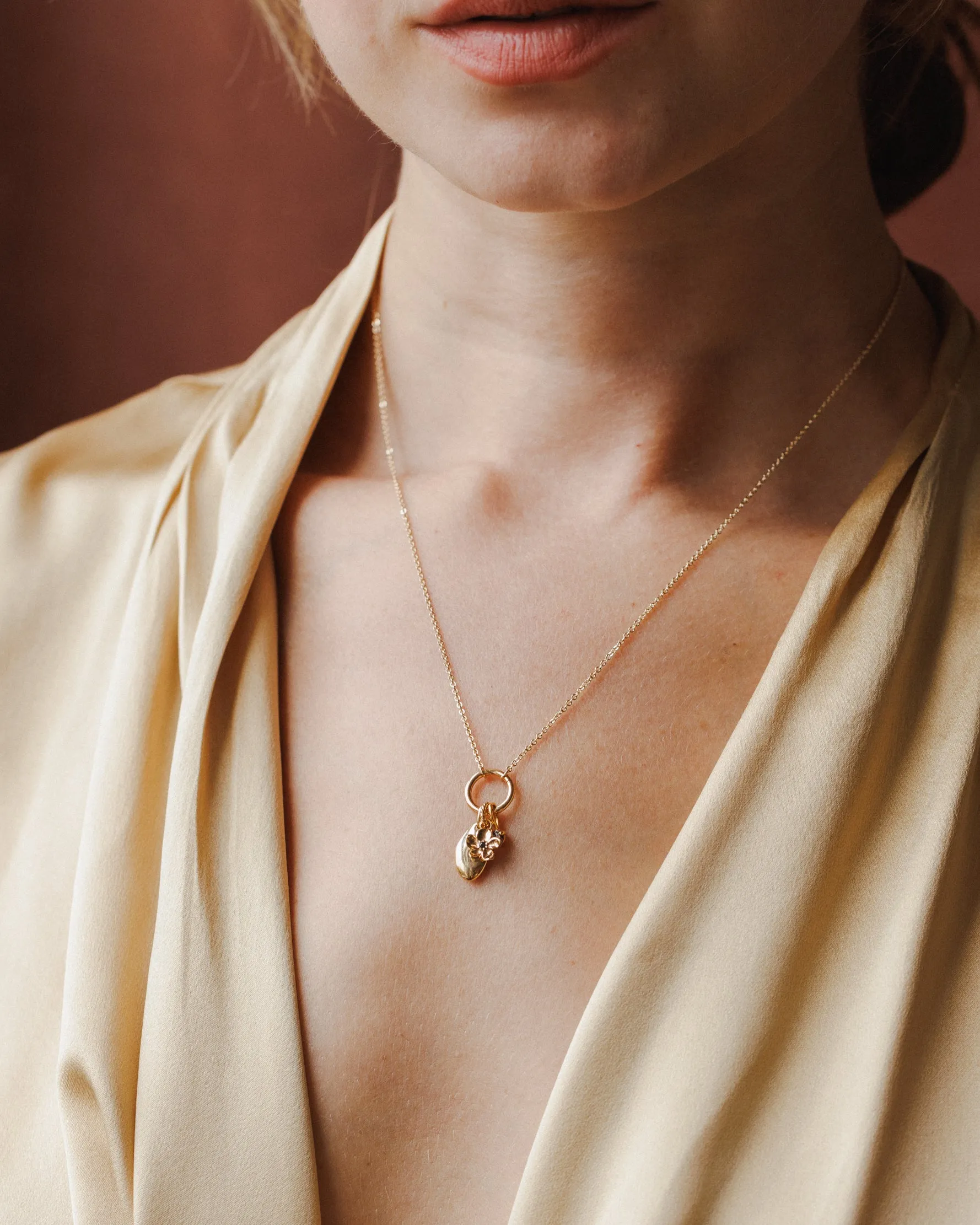 Midnight Blossom Charm