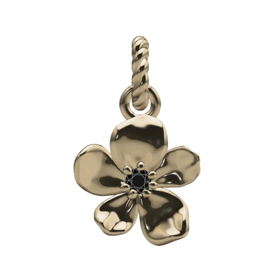 Midnight Blossom Charm