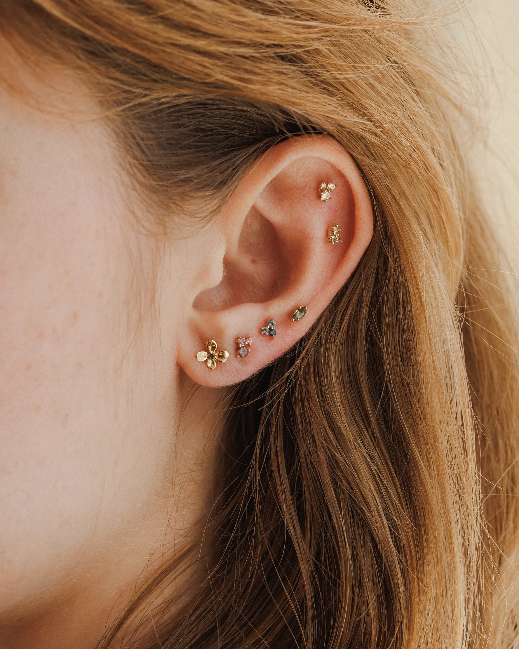 Midnight Blossom Studs