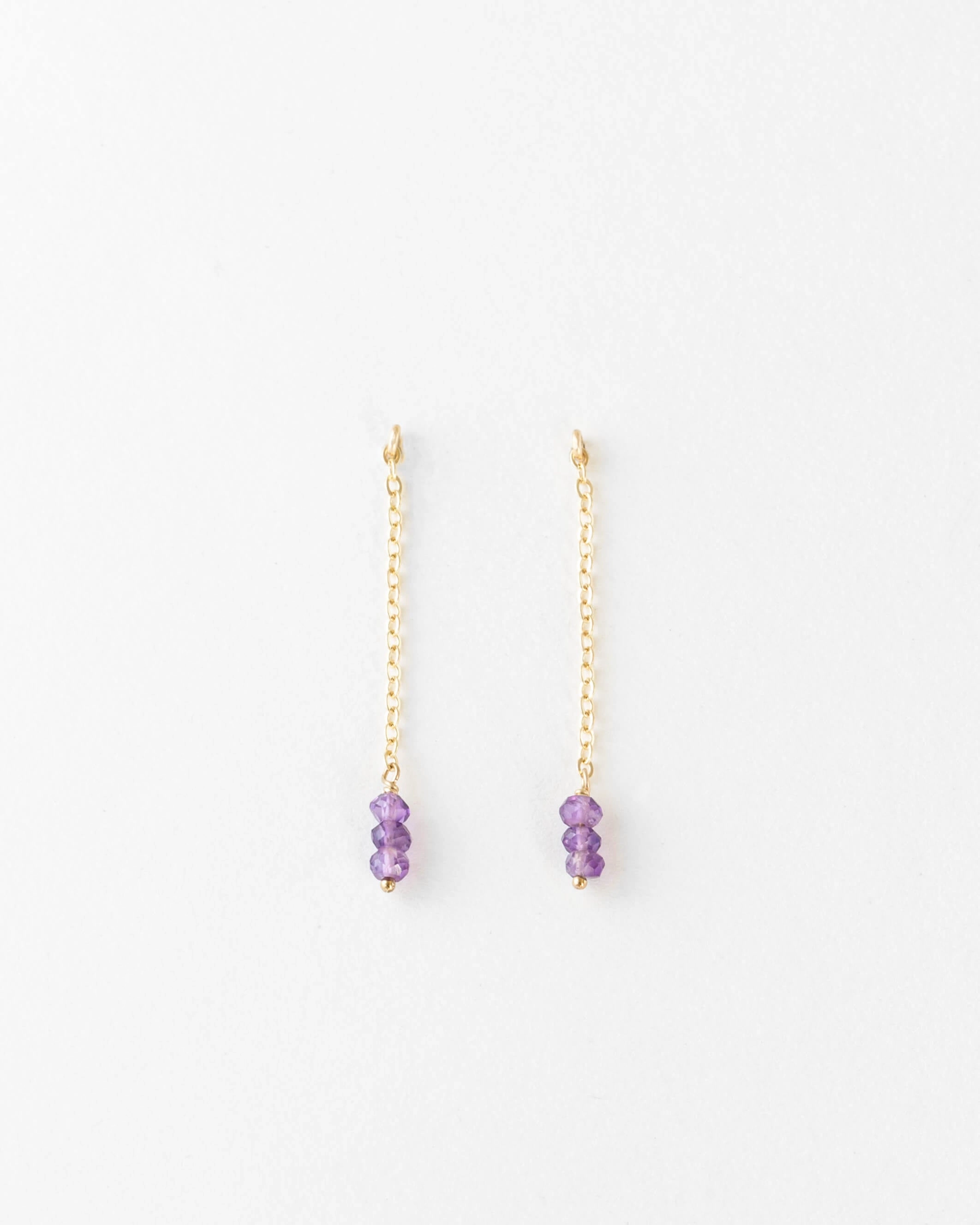 Mina Gem Drop Earrings