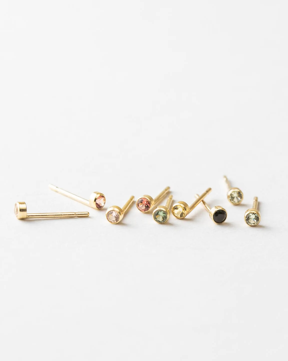 Mini Aura Birthstone Studs