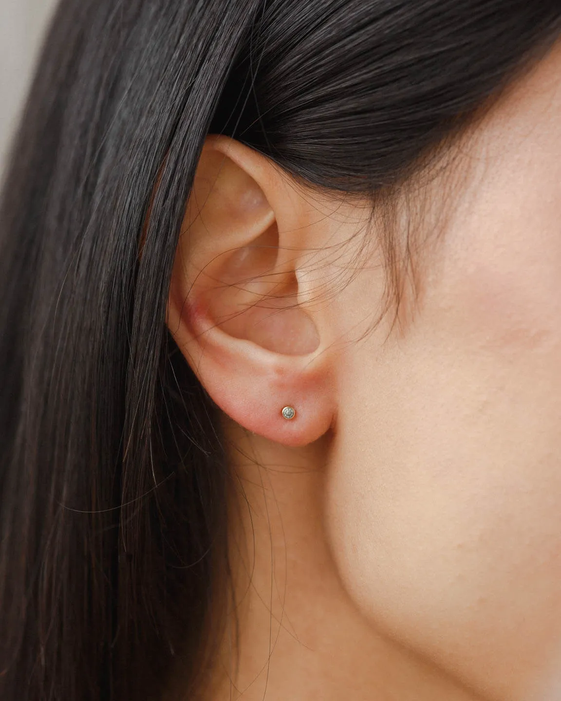 Mini Aura Birthstone Studs