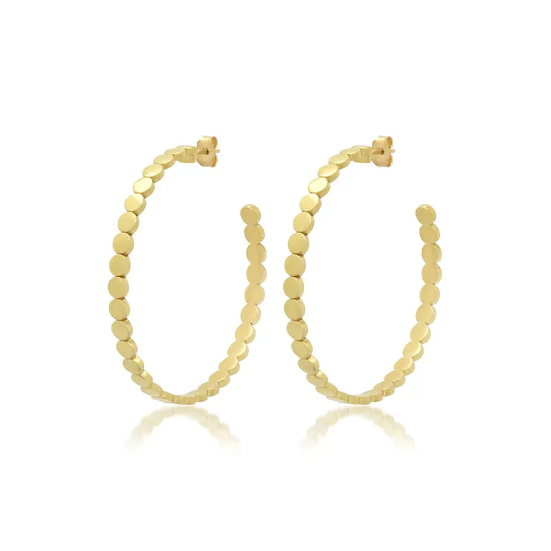Mini Circle Link Medium Hoops