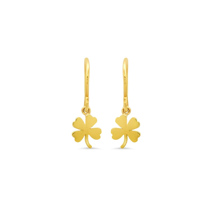 Mini Clover Drop Earrings