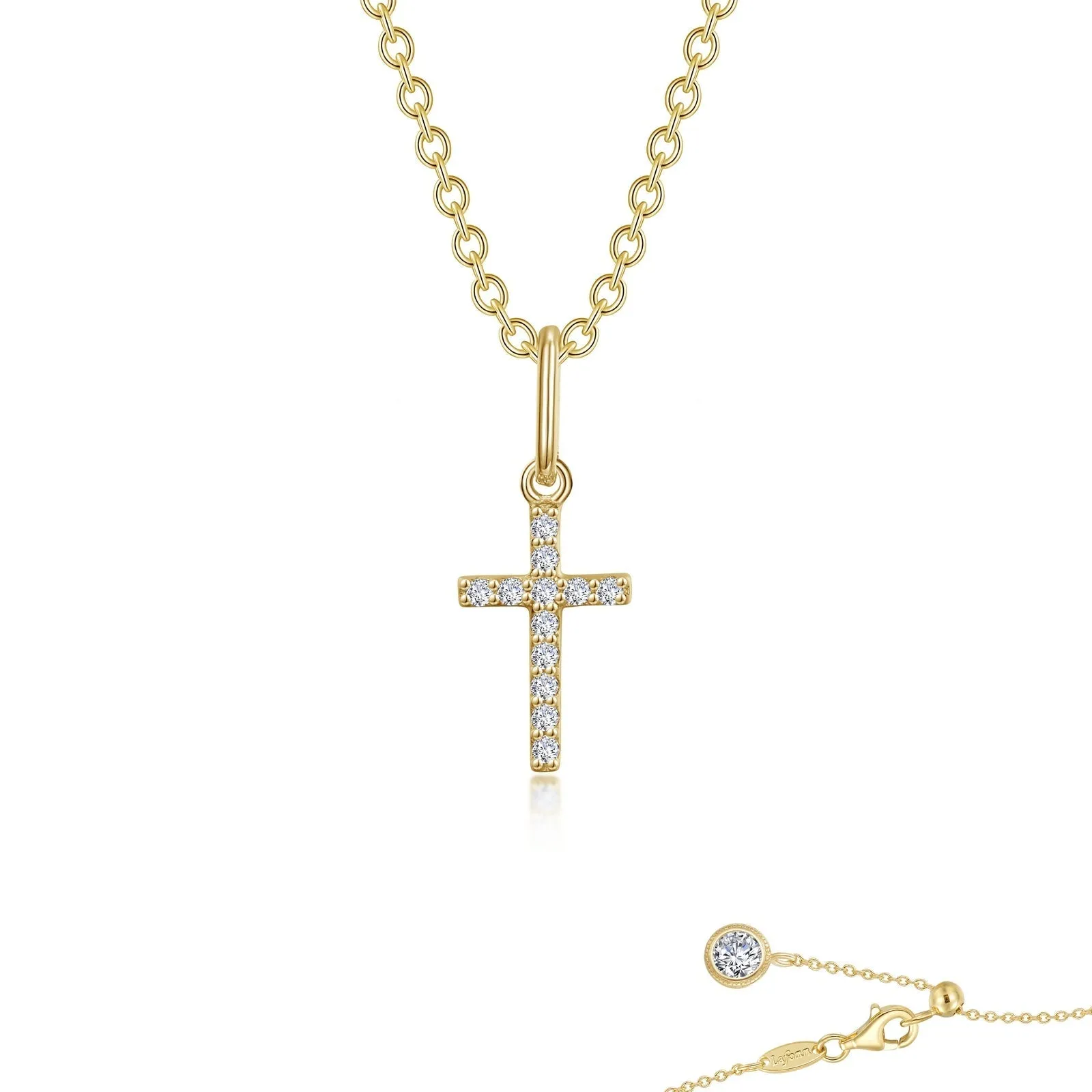 Mini Cross Necklace N0237CLG20