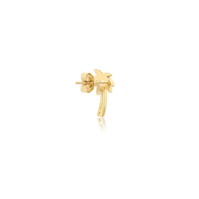 Mini Diamond Palm Tree Studs